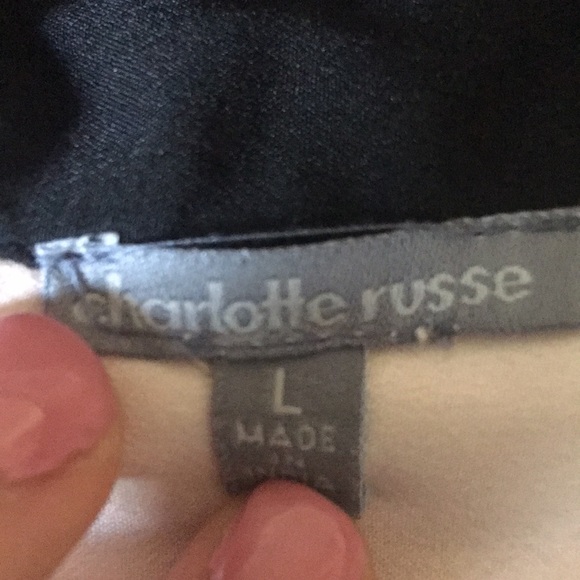 Charlotte Russe Pink and Black Accented Blouse - Picture 2 of 5